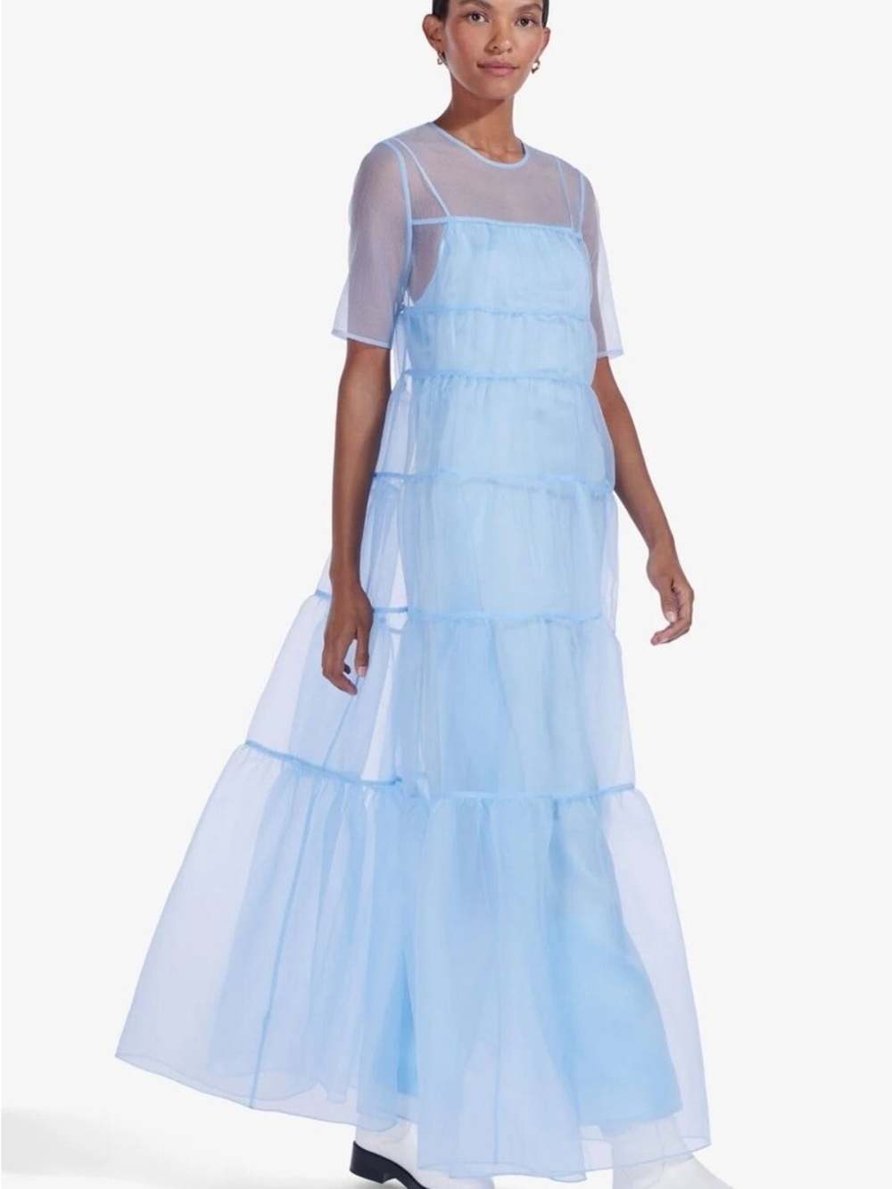 NWT STAUD Hyacinth Dress in French Blue